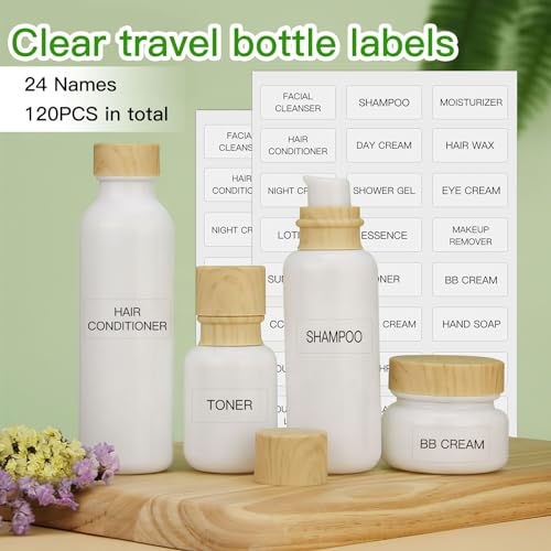 Waterproof Makeup Labels 120 Pack Cosmetic Jar Stickers