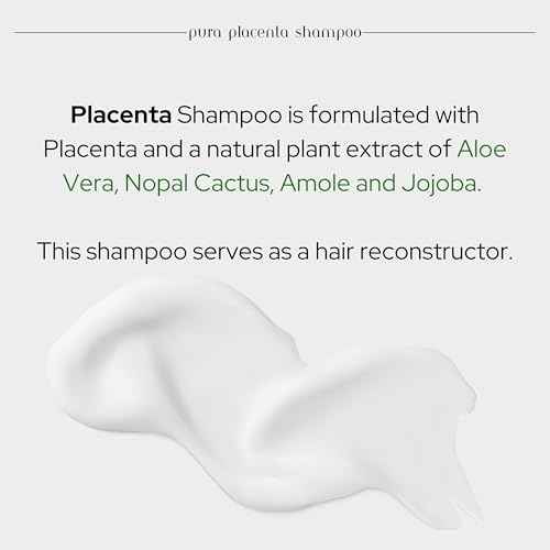 Cabellina Pura Placenta Reconstructor Shampoo with Proteins, Keratin Amino Acids & Natural Oils - 32 fl oz - 1 Count