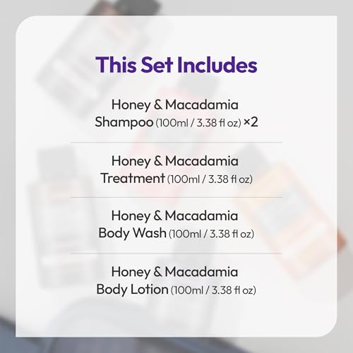 KUNDAL Honey & Macadamia 5-Piece Hair & Body Set
