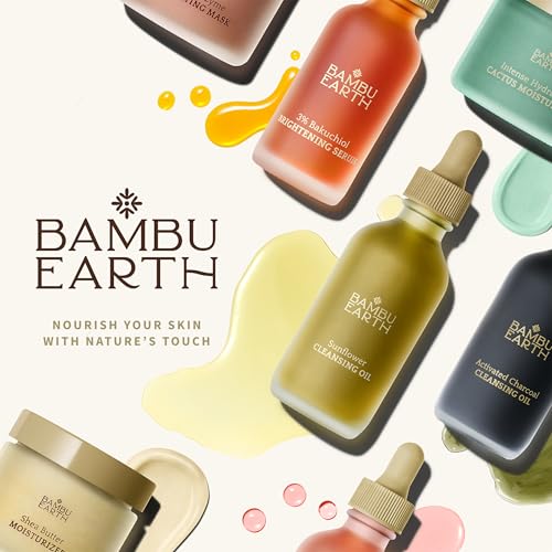 Bambu Earth Castor & Squalane Hydrating Cleansing Face Oil - Gentle Makeup Remover