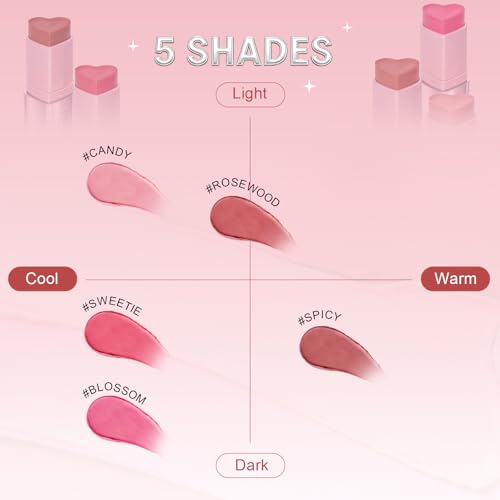 HECI BEAUTY Heart-Shaped Cream Blush Stick
