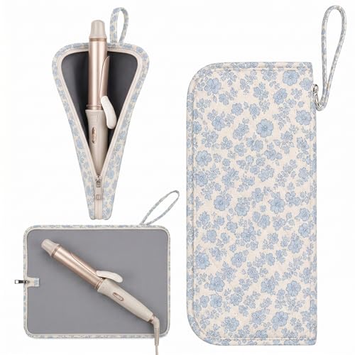Heat Resistant Curling Iron Travel Bag with Wrist Strap