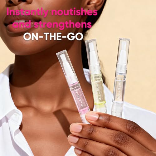 SASSYTIP Cuticle Oil Pen for Brittle Nails - Biotin & Ginseng Nail Strengthener