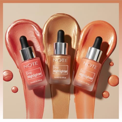 NOTE Cosmetique Drop Highlighter - Liquid Makeup, Buildable Coverage