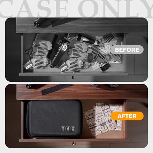 ProCase Hard Barber Case for 3 Hair Clippers & Grooming Supplies
