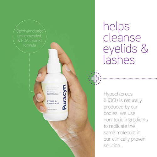 Eyelid and Lash Care - Natural, Medical-Grade Spray for Effective Relief from Styes, Blepharitis, and Irritation, 3 oz Bottle