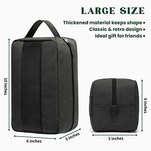 Vorspack Toiletry Bag for Men - Water Resistant Travel Bag for Toiletries, Bathroom Essentials, Travel Accessories, Gifts - Grey (Pack of 2)