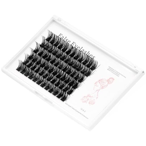 Bodermincer 72pc Wide Cluster Mink Eyelash Extensions 12mm D Curl