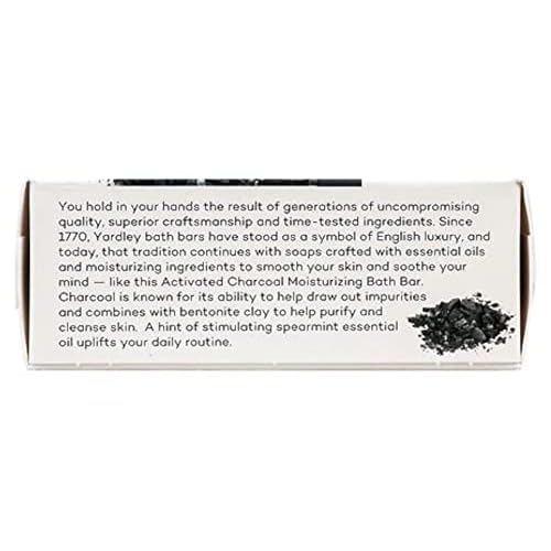 Yardley Activated Charcoal Bath Bar 4oz