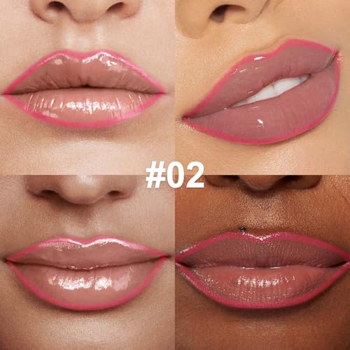 Peel Off Lip Stain & Gloss Duo with Tweezer - Waterproof Matte & Glossy