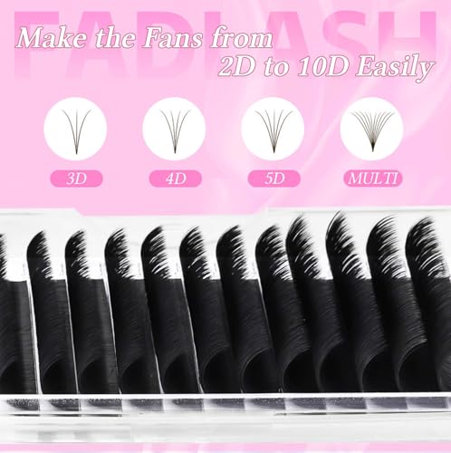 FADLASH Easy Fan Lash Extensions D Curl 15-20mm Mix