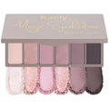 HHLTOH B-6Color Eyeshadow Palette - Nude, Pink & Mauve with Shimmer for Mature Skin, Travel Mini with Mirror 07