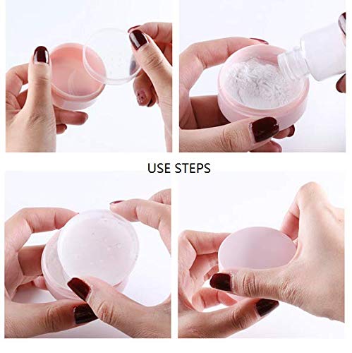 3-Piece 5ml Loose Powder Container with Sifter & Lid