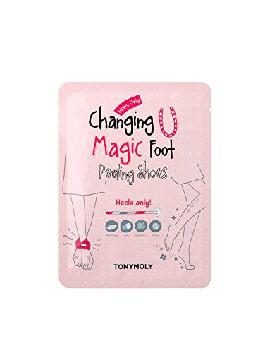 TONYMOLY Foot Peeling Mask - AHA & Watermelon Extract for Soft Feet