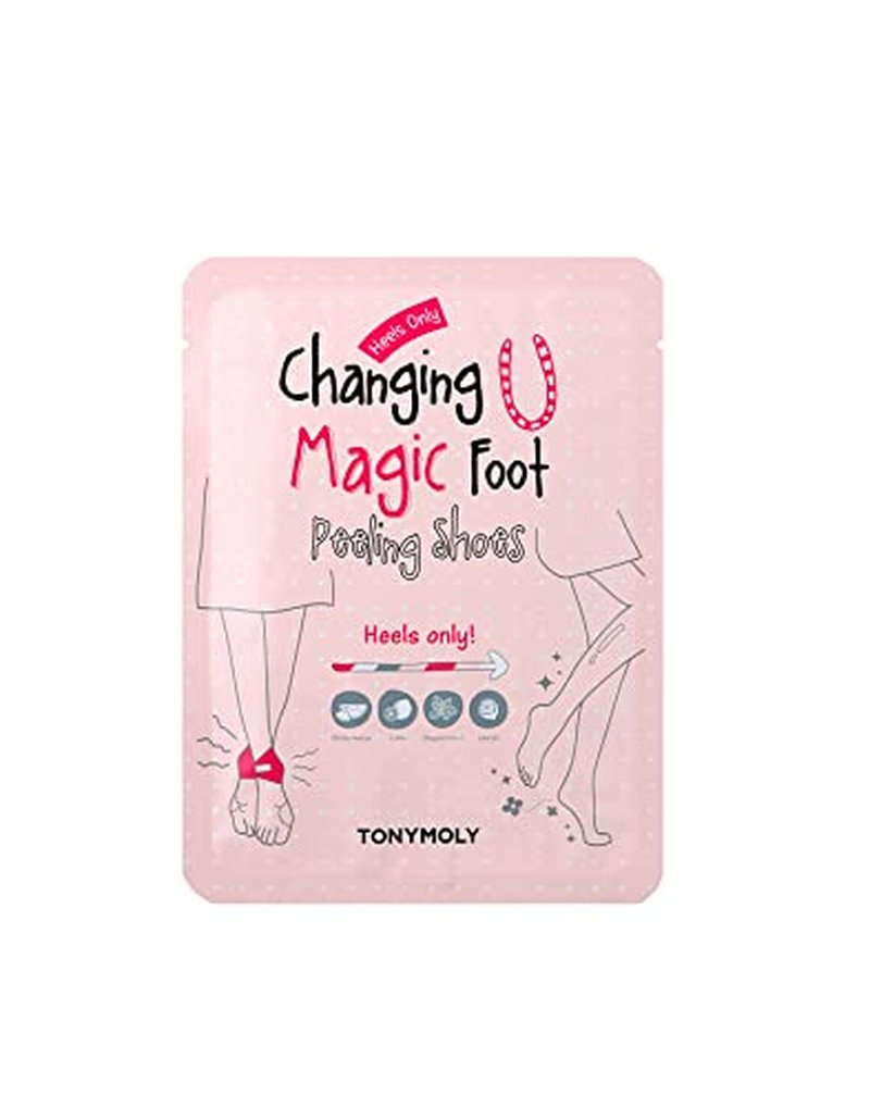 TONYMOLY Foot Peeling Mask - AHA & Watermelon Extract for Soft Feet