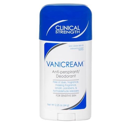 Vanicream Antiperspirant Deodorant Stick, 2.25 Oz, Sensitive Skin
