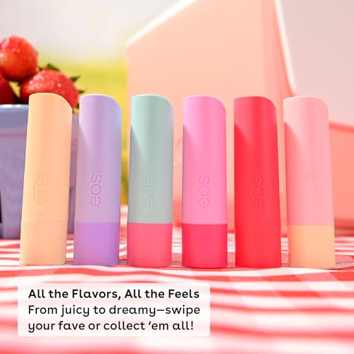 eos Natural Shea Lip Balm - Birthday Cake, All-Day Moisture, Pack of 1
