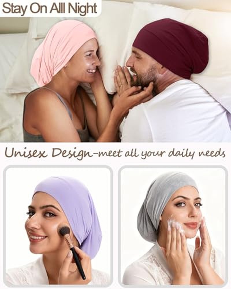 Adjustable Cooling Bonnet for Sleeping - Curly Hair Sleep Cap