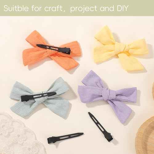 Choicbaby 40 PCS Black Hair Clips Metal Duckbill Clip 2.2 Inch Duck Clips for Hair Single Prong Curl Hairpins With Holes Duckbill Hair Accessories for Girls Women Hair Styling Clips