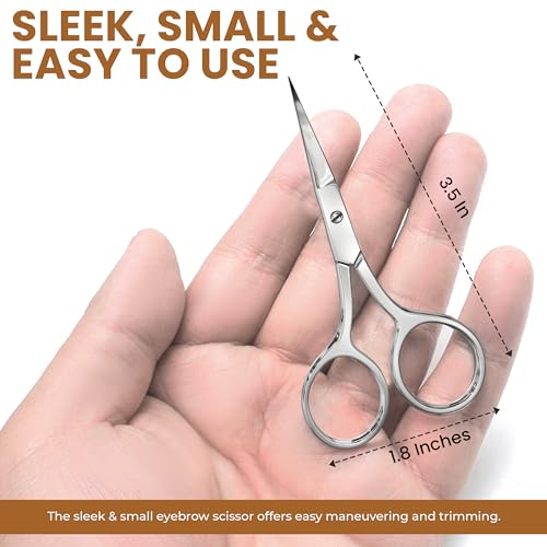 Utopia Care Eyebrow Scissors - Professional Stainless Steel Grooming Shears