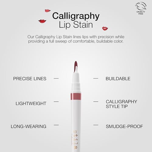 Stila Calligraphy Lip Stain - 8-Hour Transfer-Proof Tint