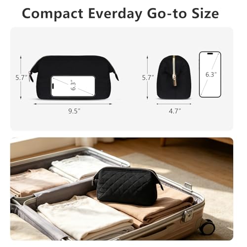 Wudygirl Puffy Padded Makeup Bag for Travel & Gym