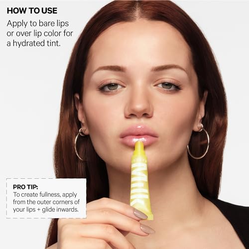 Milk Makeup Balmade Electrolyte Lip Balm ? Hydrating, Sheer Gloss Nourishes + Replenishes Moisture ? Clean, Vegan Formula with High-Shine Finish