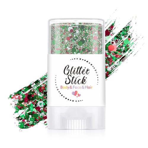 Body Glitter Stick - Holographic Sequins for Face & Hair