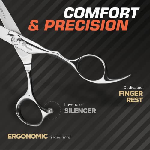 Fagaci 6 Inch Professional Hair Cutting Shears - 440C Steel Scissors