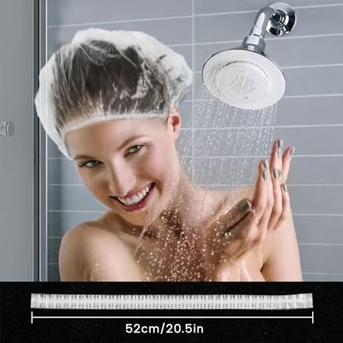 Large Disposable Shower Caps - Thick Waterproof Hair Cover 30 Pack - Clear - Variations of THIS listing