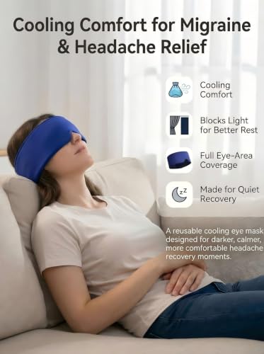 Cooling Gel Eye Mask for Puffy Eyes & Migraine Relief