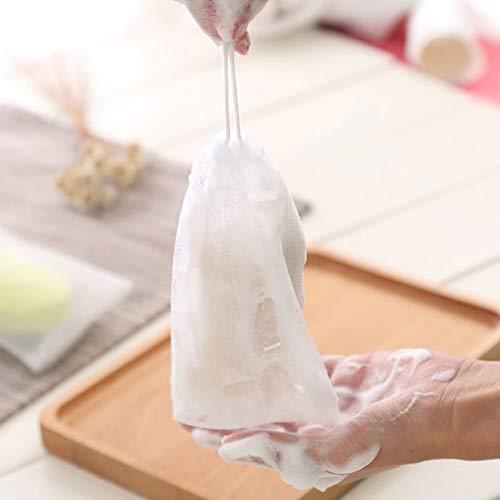 Foaming Soap Net Pouch 50pcs Mesh Bags for Bath & Body Cleaning