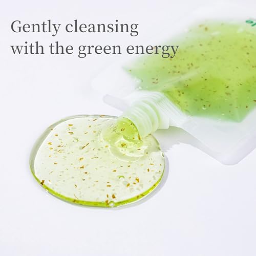 Green Smoothie Gel Cleanser, Gentle Facial Cleanser with Upcycled Broccoli Extract for Sensitive Skin, Hydrating & Pore Care, Korean Skincare