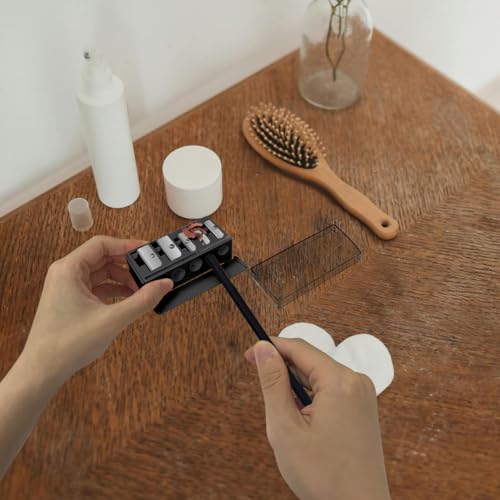 5-Hole Cosmetic Pencil Sharpener 2 Pack - Makeup Tool for Eyebrow & Lip Liner