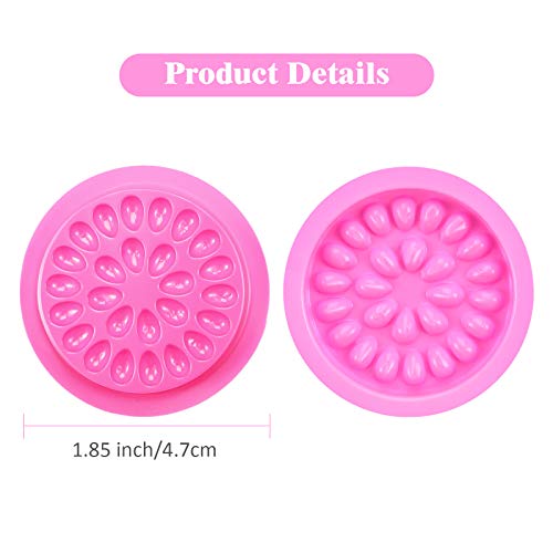 150 Pcs Eyelash Extension Glue Holder Trays - Disposable Lash Palette
