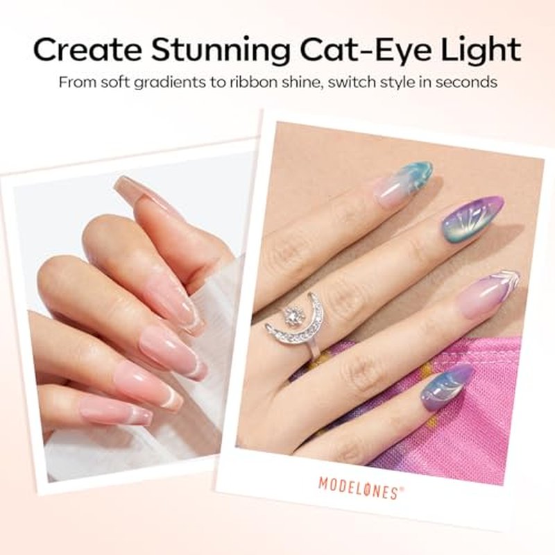 3-in-1 Cat Eye Nail Magnet with Acrylic Brush Set
