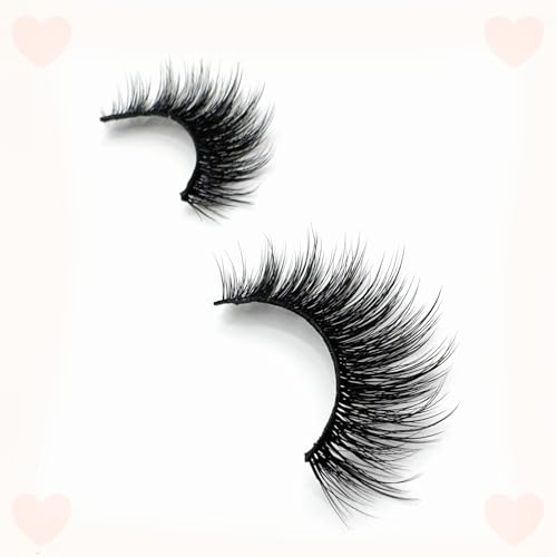 Sparkle 3D Faux Mink False Lashes - 3 Pairs, Reusable