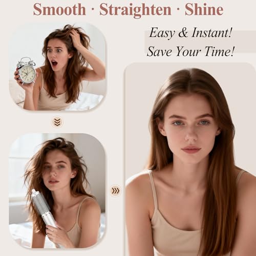 Chivixe Round Volumizing Hair Brush Attachment for Shark FlexStyle HD400 - Beige