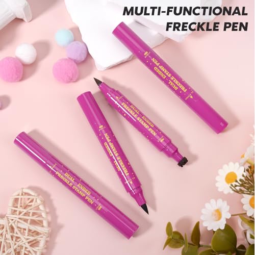 Dual Ended Freckle Stamp Pen – Waterproof Fake Freckles Maker #02 Brown