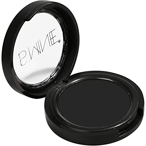 Black Matte Eyeshadow Powder - Long-Lasting Pressed Shadow