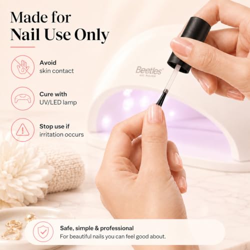 Beetles No Wipe Gel Top Coat 15ml - Clear Soak Off