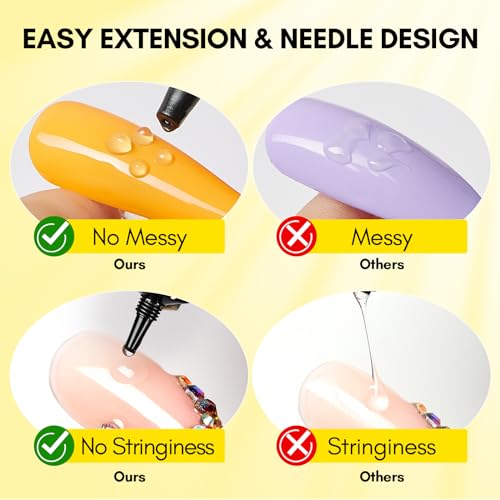 Makartt 3D Nail Gel, Sculpting Gel for Nail Art, 2 Pcs 15g DIY Craving Gel, No Wipe 3D Molding Gel for Nails Decoration Drawing Nail Gel, Manicure Sculpture Nail Charms Gel