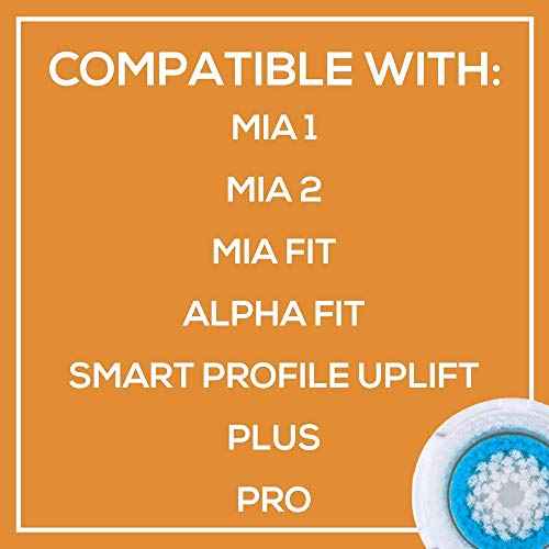 Brush Head Replacements Compatible with Clarisonic Mia 1, Mia 2, Mia Fit, Alpha Fit, Smart Profile Uplift and Alpha Fit, 4 Pack(Deep Pore)