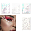 Butterfly Face Gems Rhinestone Stickers for Women Rave