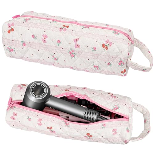 Travel Hair Tools Organizer Bag for Dyson Airwrap & Shark | Pink