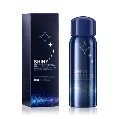 Body Glitter Spray, Perfect Music Festival Stage Sparkly Makeup and Festival Rave Glitter Spray for Hair and Body. (1 Pcs /60 ML)