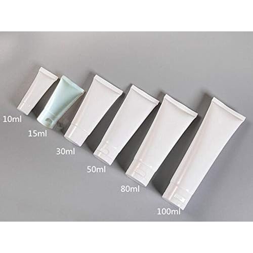 20Pcs 100ml 3.4oz Empty Plastic Squeeze Tubes Refillable Travel Bottles with Flip Cap for Lotion Shampoo Cosmetics Toiletries Travel Size Containers Leak Proof