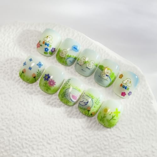 15 Sheets of Nail Stickers for Kids - 700 Cute Designs - Nail Decorations for Nail Art - Nail Art Decals - Toddler Nail Stickers - Bunny Nail Stickers - Nail Sticker Kids - Glow in The Dark