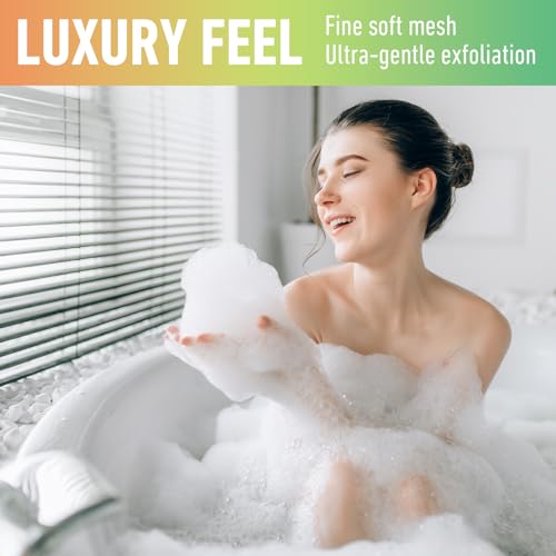 200 Pcs Soap Bag Handmade Bubble Mesh Bags Exfoliating Soap Pouch with Drawstring for Foaming and Drying Soft for Shower Body Facial Cleaning Tool Easy to Bubble and Store