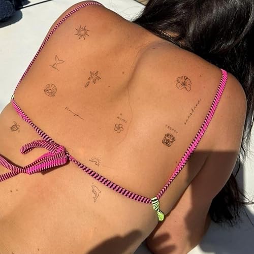 Tropical Semi-Permanent Tattoos - Waterproof Temporary Tattoo Designs